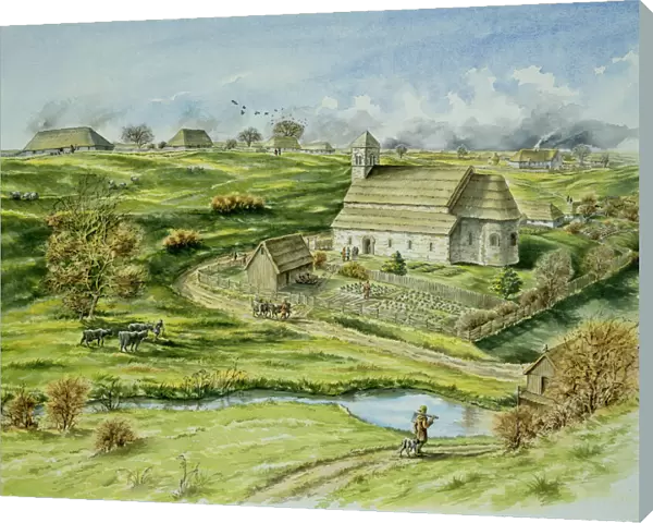 Wharram Percy Medieval Village J890258