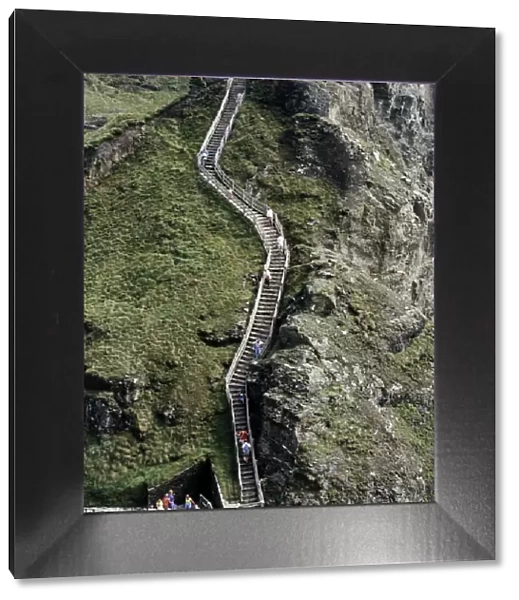 The walkway stairs at Tintagel Castle K971391
