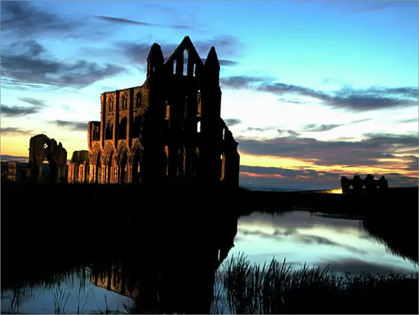 Whitby Abbey at sunset N080807