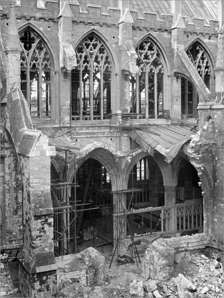 Exeter Cathedral bomb damage BB42_00740