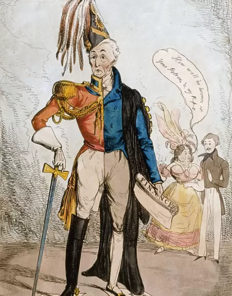Political cartoon of the Duke of Wellington K021676