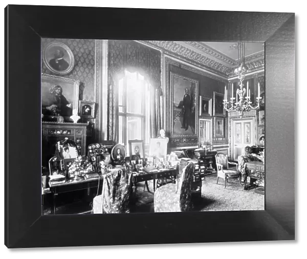 Queen Victorias private sitting room at Windsor c. 1890 D880035