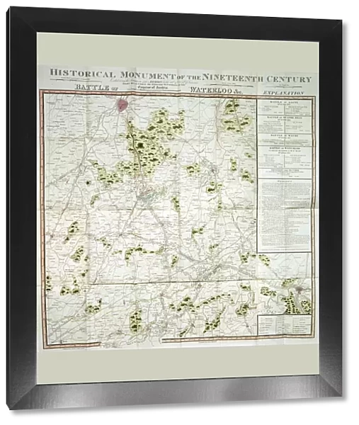 Battle of Waterloo map J020089