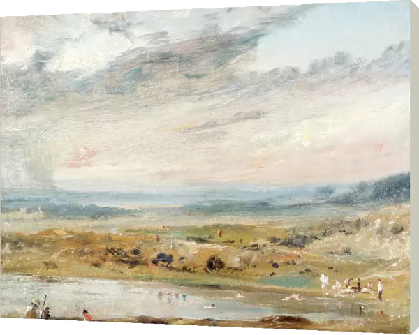 Constable - Hampstead Heath with Pond and Bathers K040850