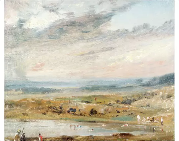 Constable - Hampstead Heath with Pond and Bathers K040850