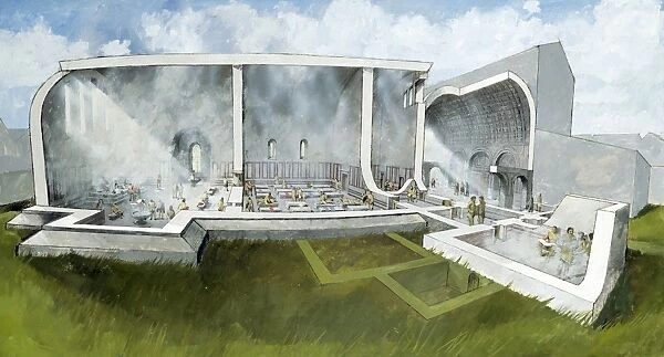 The bath house at Wroxeter Roman City J900037