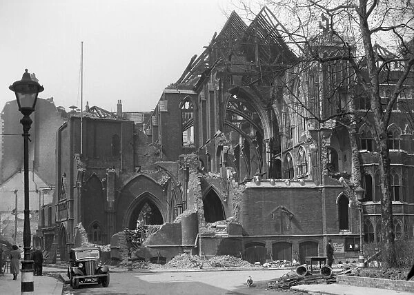 Bomb damaged church, Camden, London a44_00304