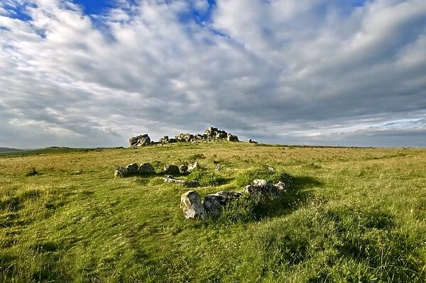 Hound Tor, Cist and Cairn Circle N090115