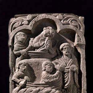 Medieval Art and Sculpture Metal Print Collection: Medieval stone sculpture