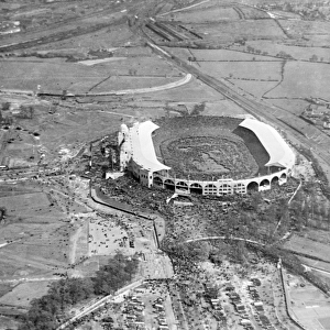 Football grounds from the air Photographic Print Collection: Wembley Stadium