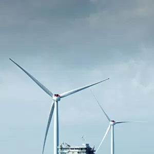 Wind farms Fine Art Print Collection: Westermost Rough Wind Farm