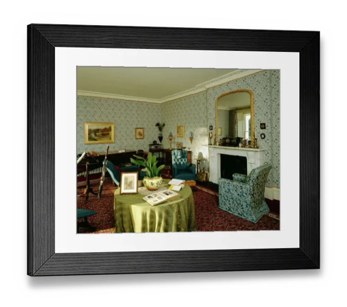 Framed Print : Down House Drawing Room J980006