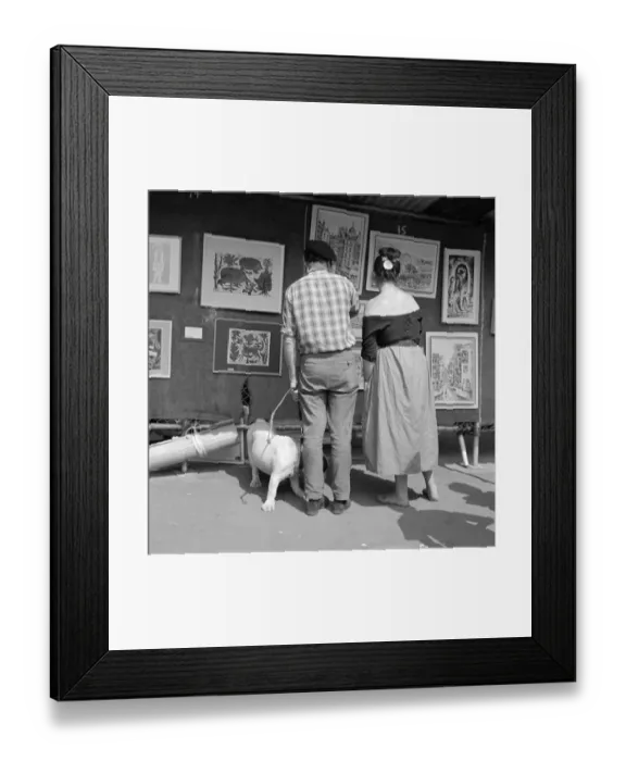Framed Print : Art exhibition, Hampstead a072008