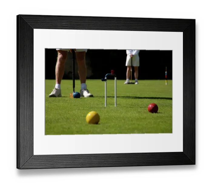 Framed Print : Croquet N070023