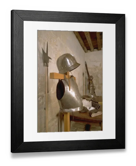 Framed Print : Portland Castle Armoury K981898