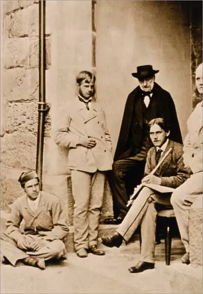 Charles Darwins sons with their Uncle Erasmus K970513