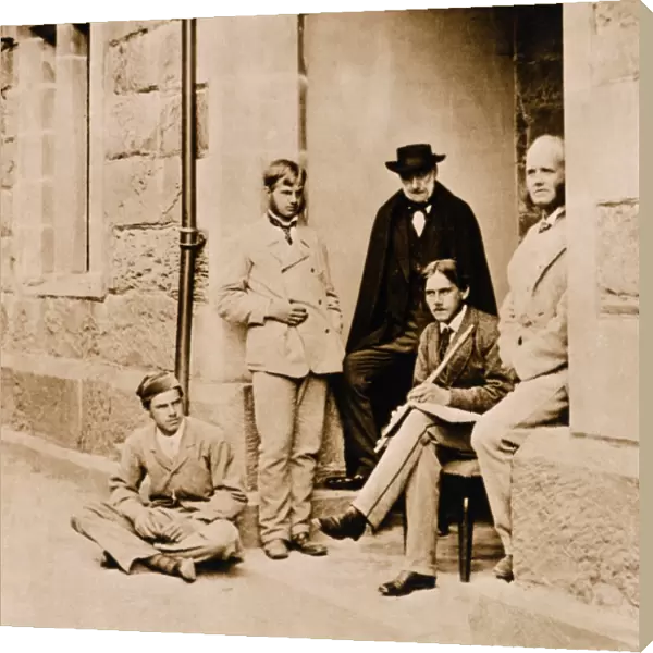 Charles Darwins sons with their Uncle Erasmus K970513