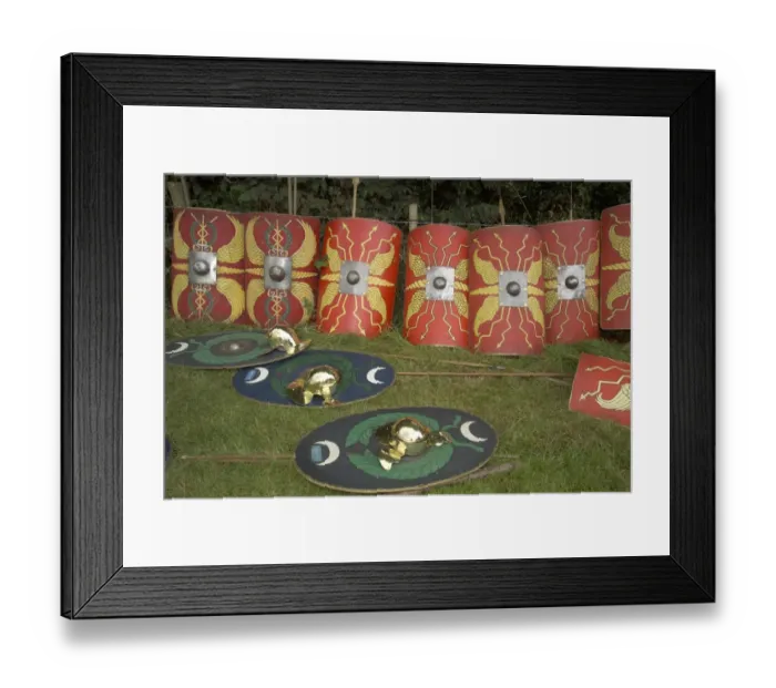Framed Print : Roman shields N050015 Framed Print : Roman shields N050015