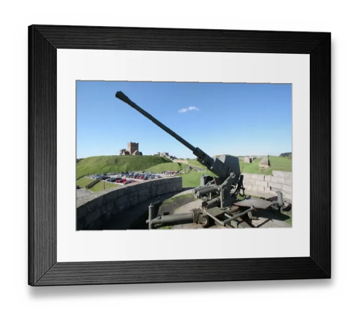 Framed Print : Anti-aircraft gun, Dover Castle N060651