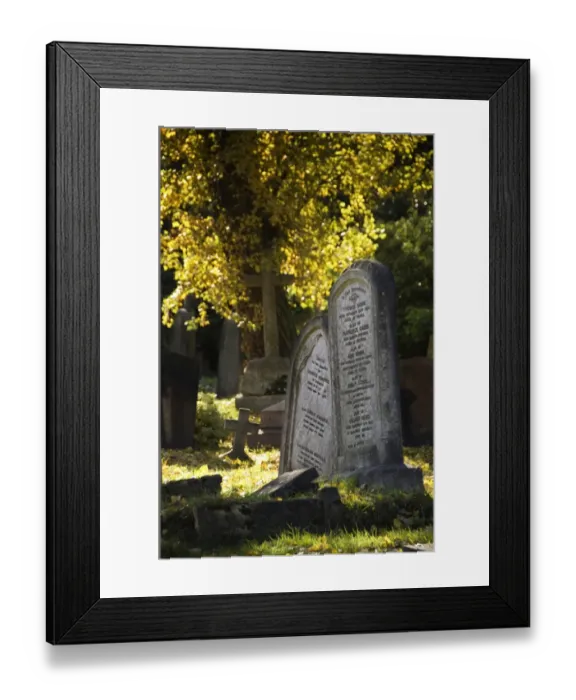 Framed Print : Grave stones N071390