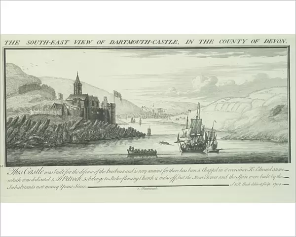 Dartmouth Castle engraving N070761
