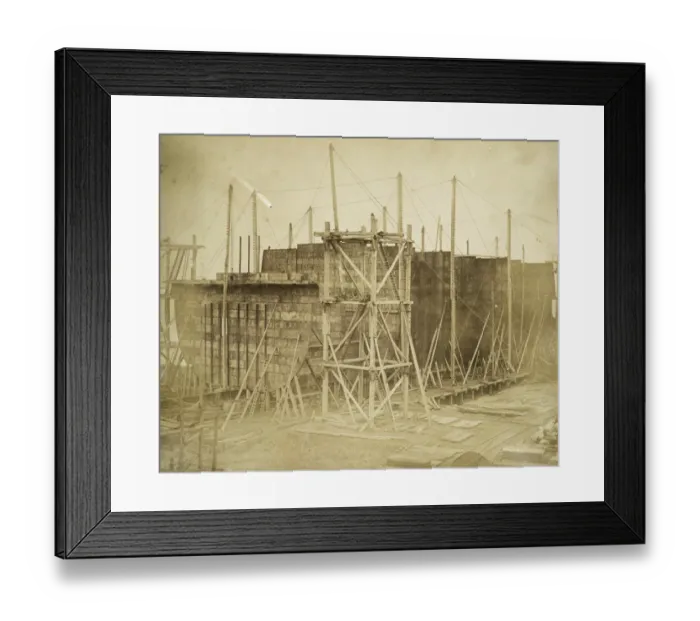 Framed Print : Great Eastern under construction AL0327_033_01