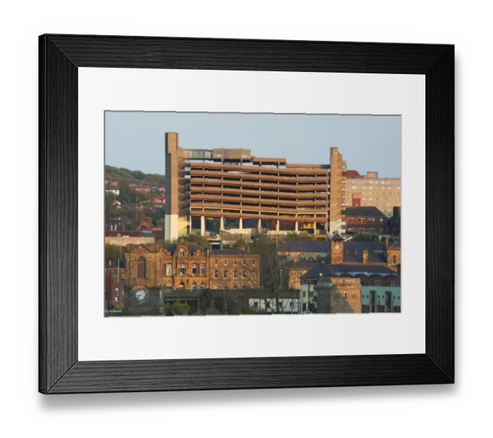 Framed Print : Gateshead car park DP092796