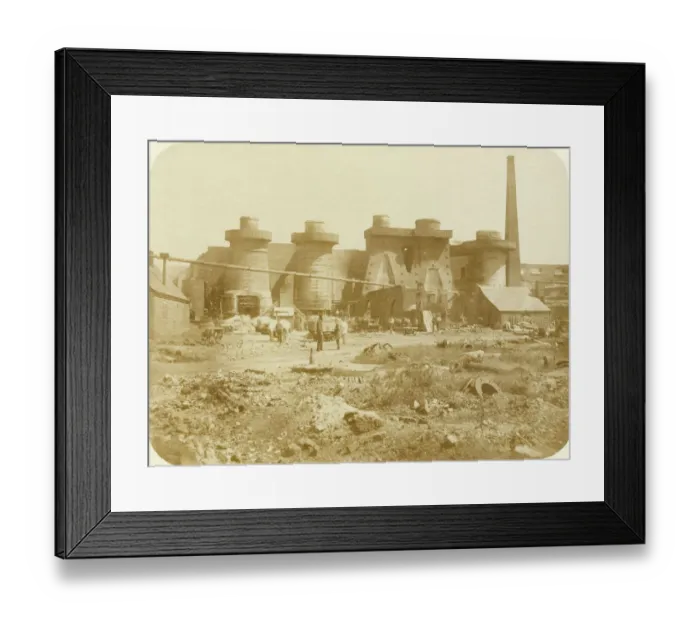 Framed Print : Dudley blast furnaces OP02658