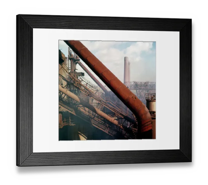 Framed Print : Consett Steel Works FF98_00247