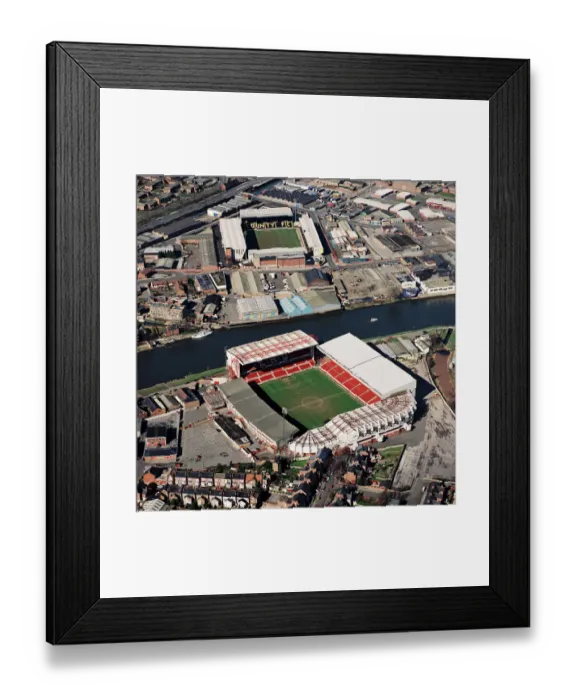 Framed Print : City Ground and Meadow Lane, Nottingham EAW639030 Framed Print : City Ground and Meadow Lane, Nottingham EAW639030