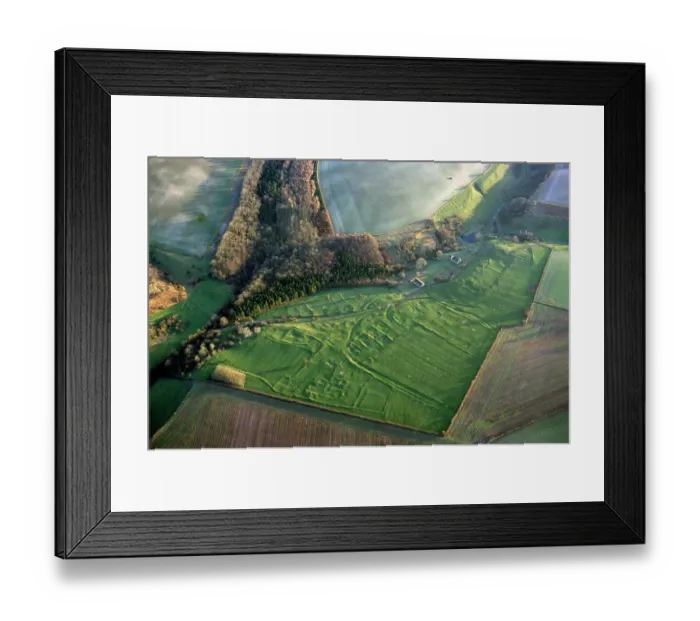 Framed Print : Wharram Percy Medieval Village N070612