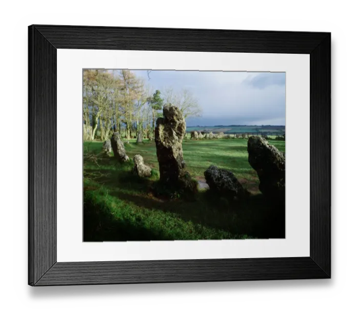 Framed Print : Rollright Stones K022116
