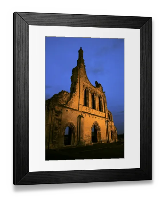 Framed Print : Byland Abbey N071405