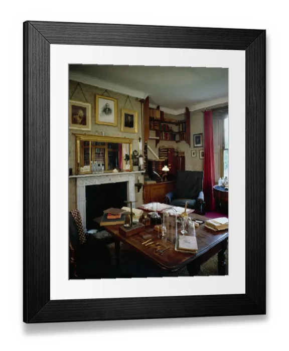 Framed Print : Darwins study at Down House J030068