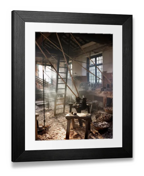 Framed Print : Stott Park Bobbin Mill N080122