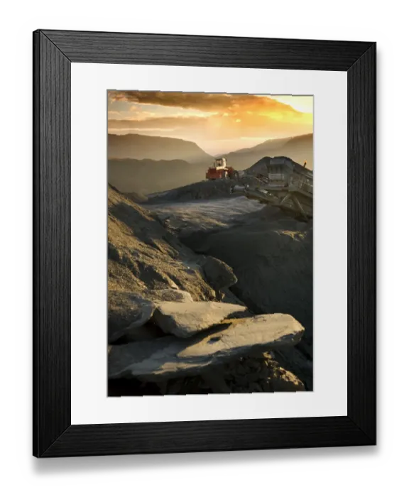 Framed Print : Slate quarry N071582 Framed Print : Slate quarry N071582