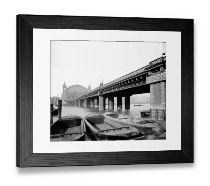 Framed Print : Cannon Street Railway Bridge, London DD97_00102