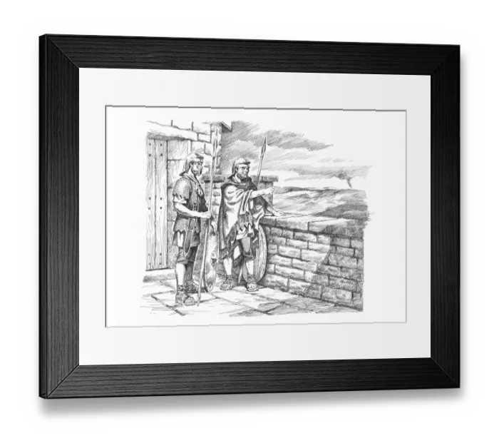 Framed Print : Watching the frontier IC048  /  025