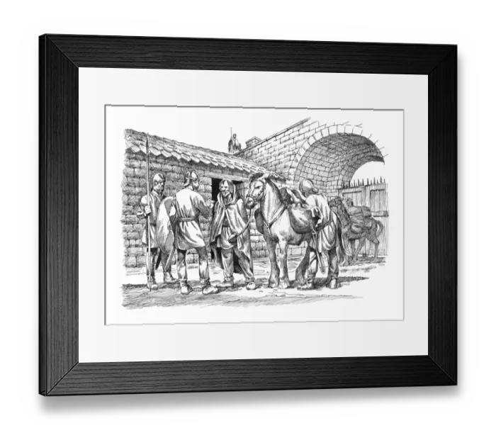 Framed Print : Border post IC048 / 028 Framed Print : Border post IC048 / 028