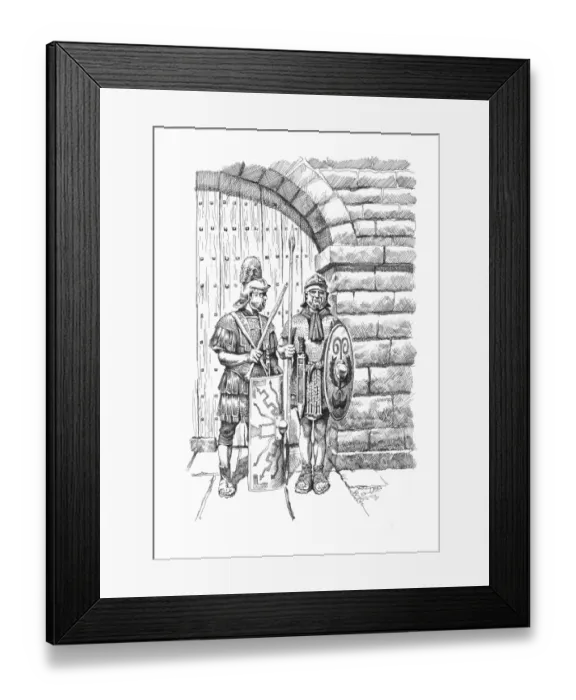 Framed Print : Sentry duty IC048  /  058