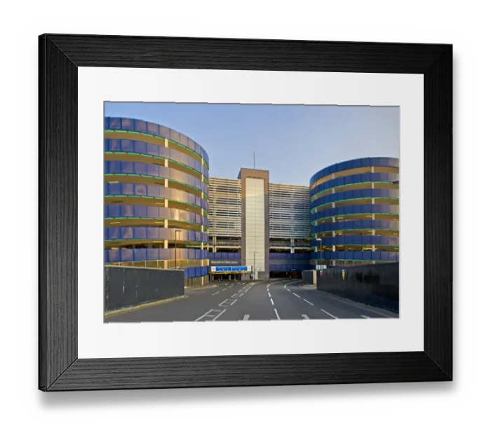 Framed Print : Cabots Circus Car Park DP139261