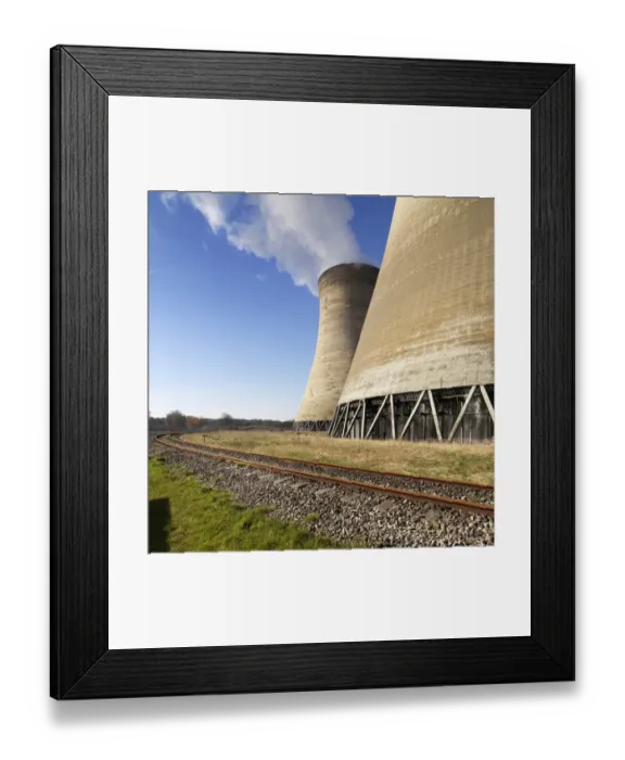 Framed Print : Cooling towers DP159249