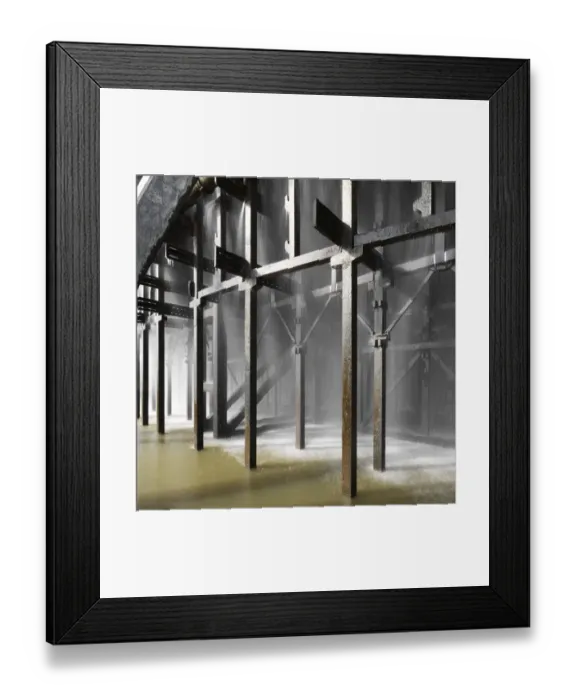 Framed Print : Inside a cooling tower DP159258