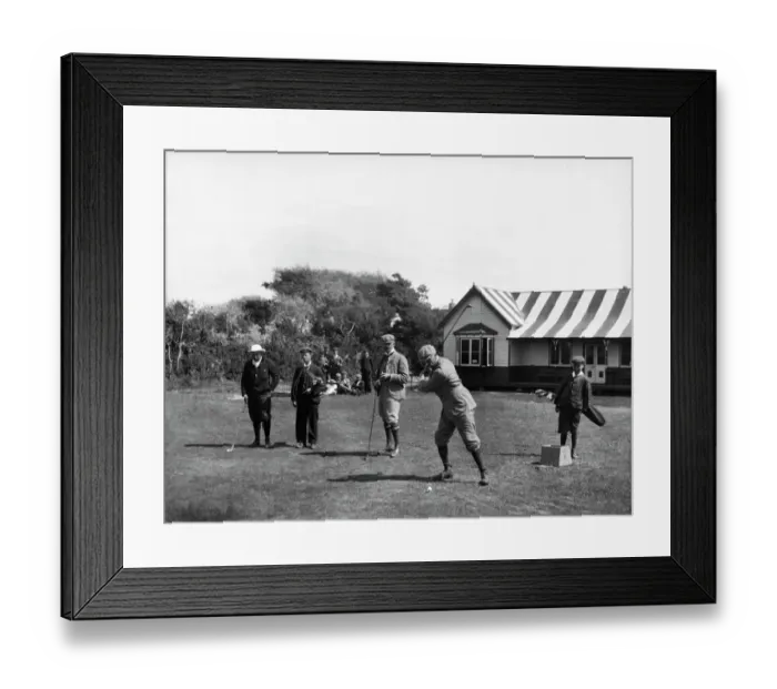 Framed Print : Victorian golfers CC76_00354