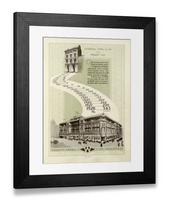 Framed Print : Woolworths illustration FWW01_05_01_03 Framed Print : Woolworths illustration FWW01_05_01_03
