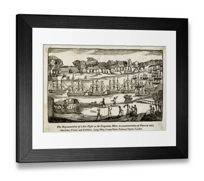 Framed Print : Serpentine, Hyde Park 64R_HYD_1814_S Framed Print : Serpentine, Hyde Park 64R_HYD_1814_S
