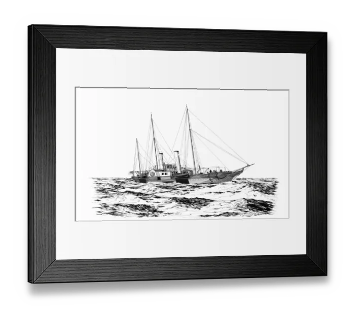 Framed Print : Royal Yacht Alberta IC076  /  001