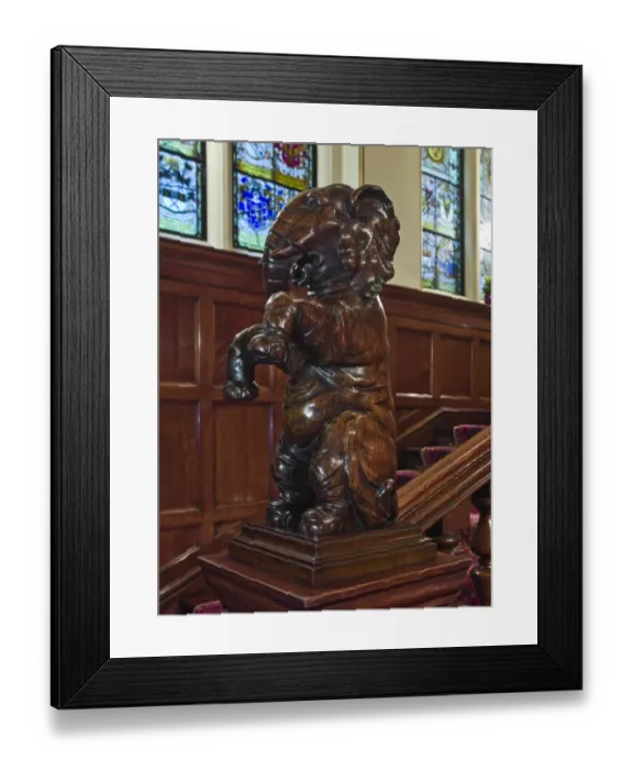 Framed Print : Elephant sculpture DP130353