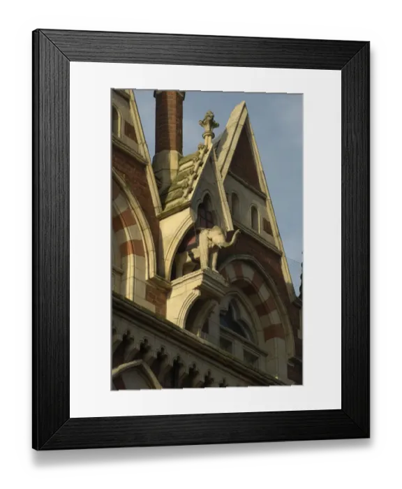 Framed Print : Elephant in niche DP033958
