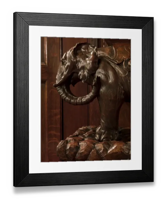 Framed Print : Elephant sculpture DP130349